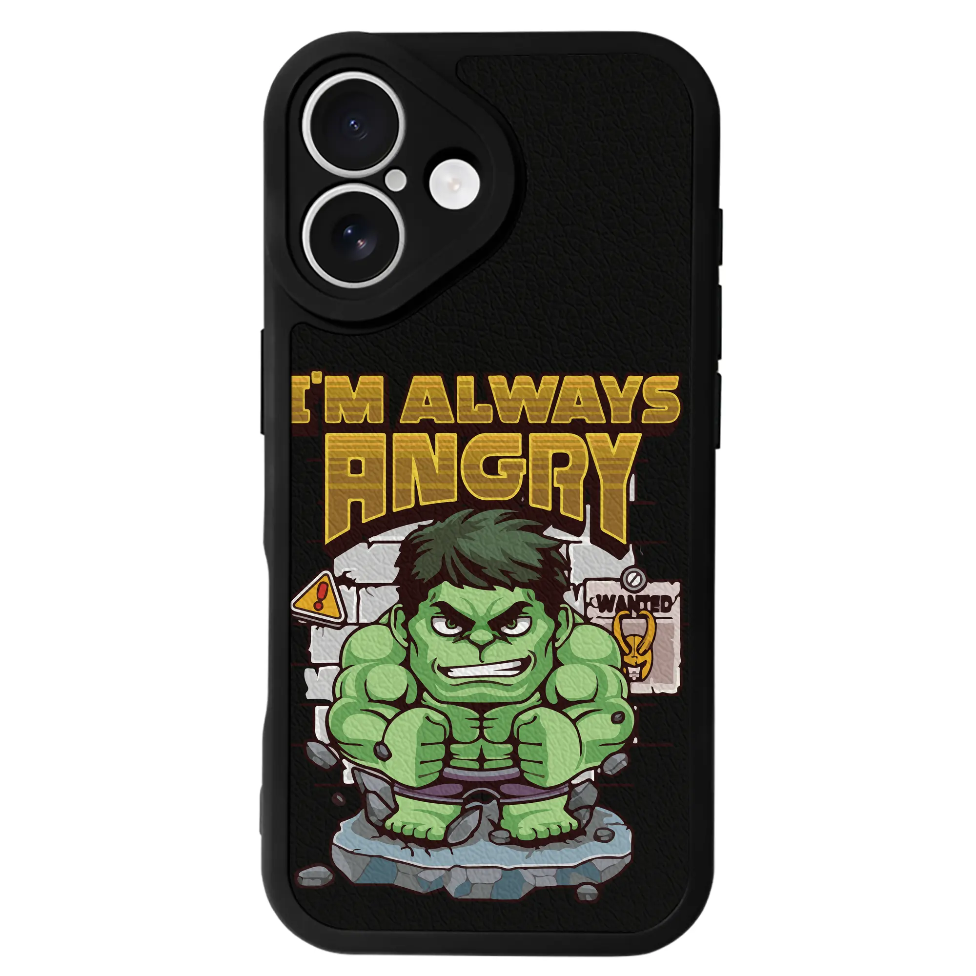 アベンジャーズ (Avenjāzu) グッズ ハルク（Hulk） - IPhone 16シリーズ対応 ・ シリコンスマホケース ・ レザー調 ・ 高精度フィット ・ 耐衝撃 ・ ワイヤレス充電対応 ・ 精密カット
